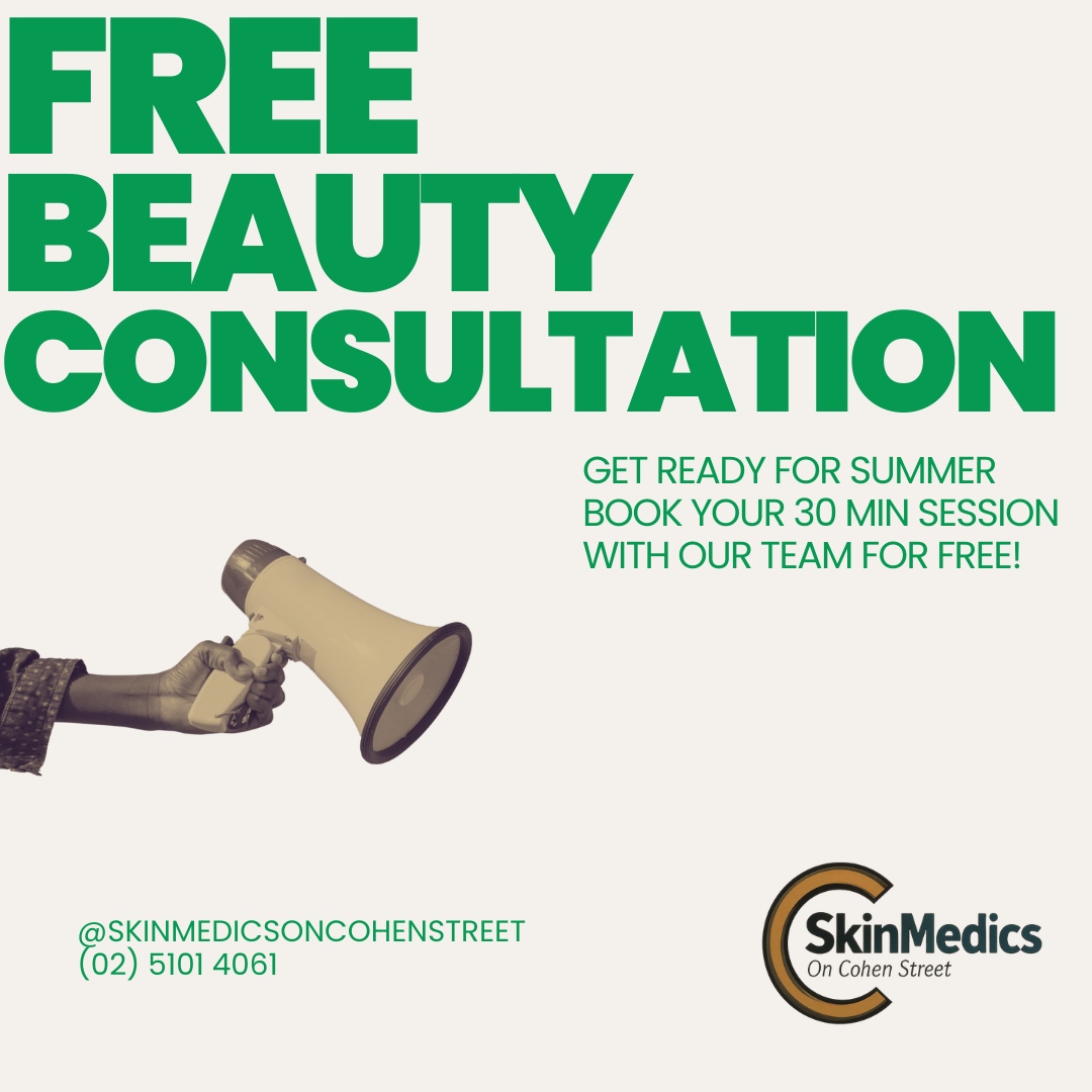 30 minutes. Expert guidance. Zero cost. ✨ Tap the link below to claim your complimentary skin session with our clinician team. Call (02) 5506 2080